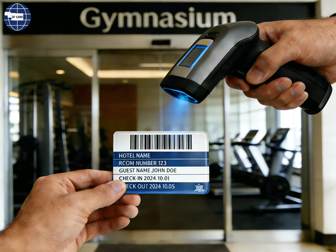 الباركود على بطاقات مفتاح الفندق الذكي: تحسين البطاقة